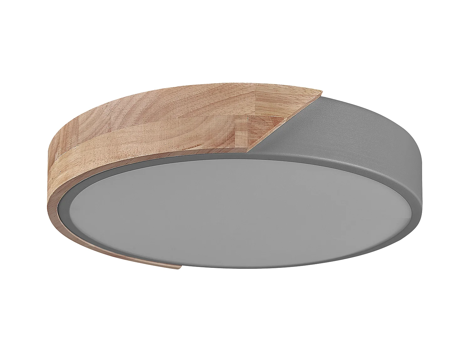 Plafonnier à LED PATTANI Métal Gris