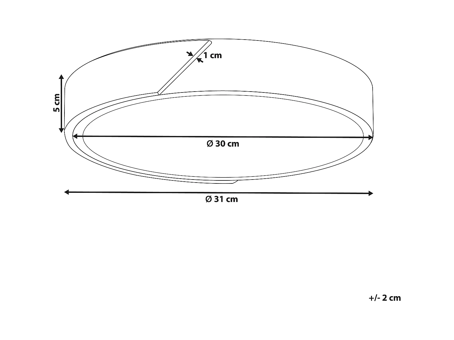 Plafonnier à LED PATTANI Métal Gris