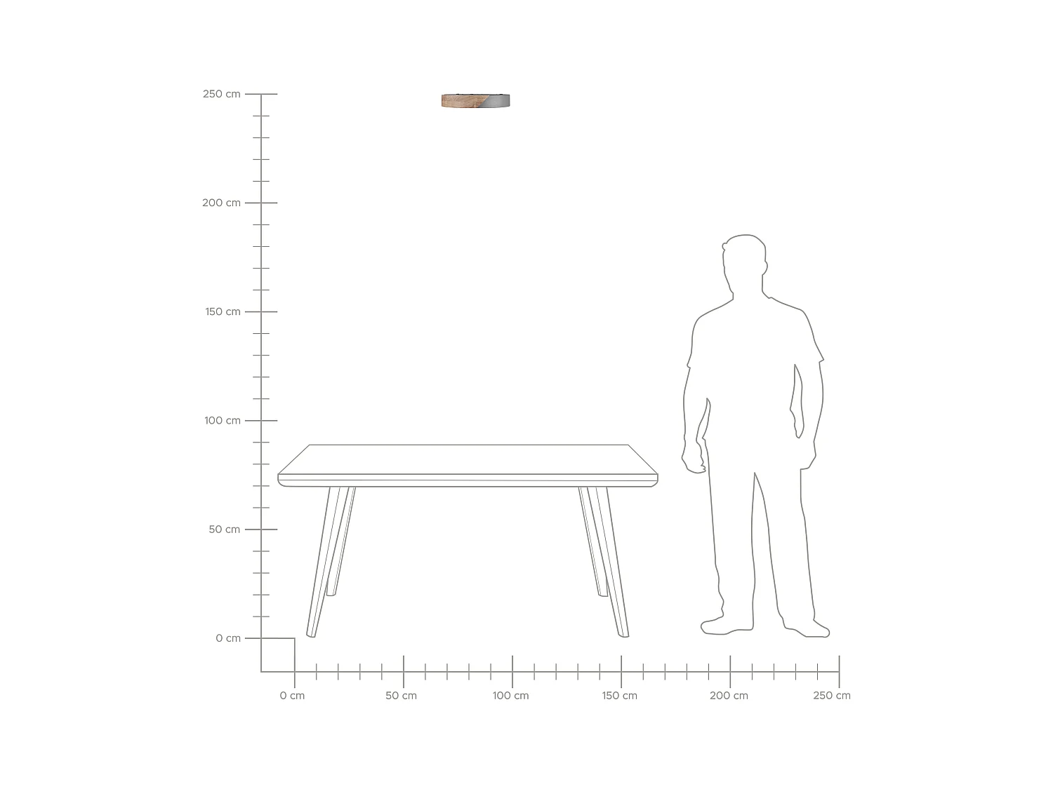 Plafonnier à LED PATTANI Métal Gris