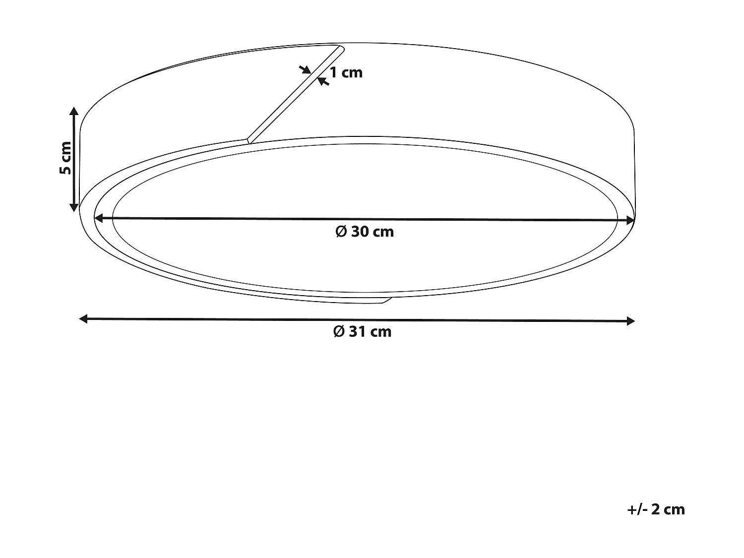 Plafonnier à LED PATTANI Métal Gris