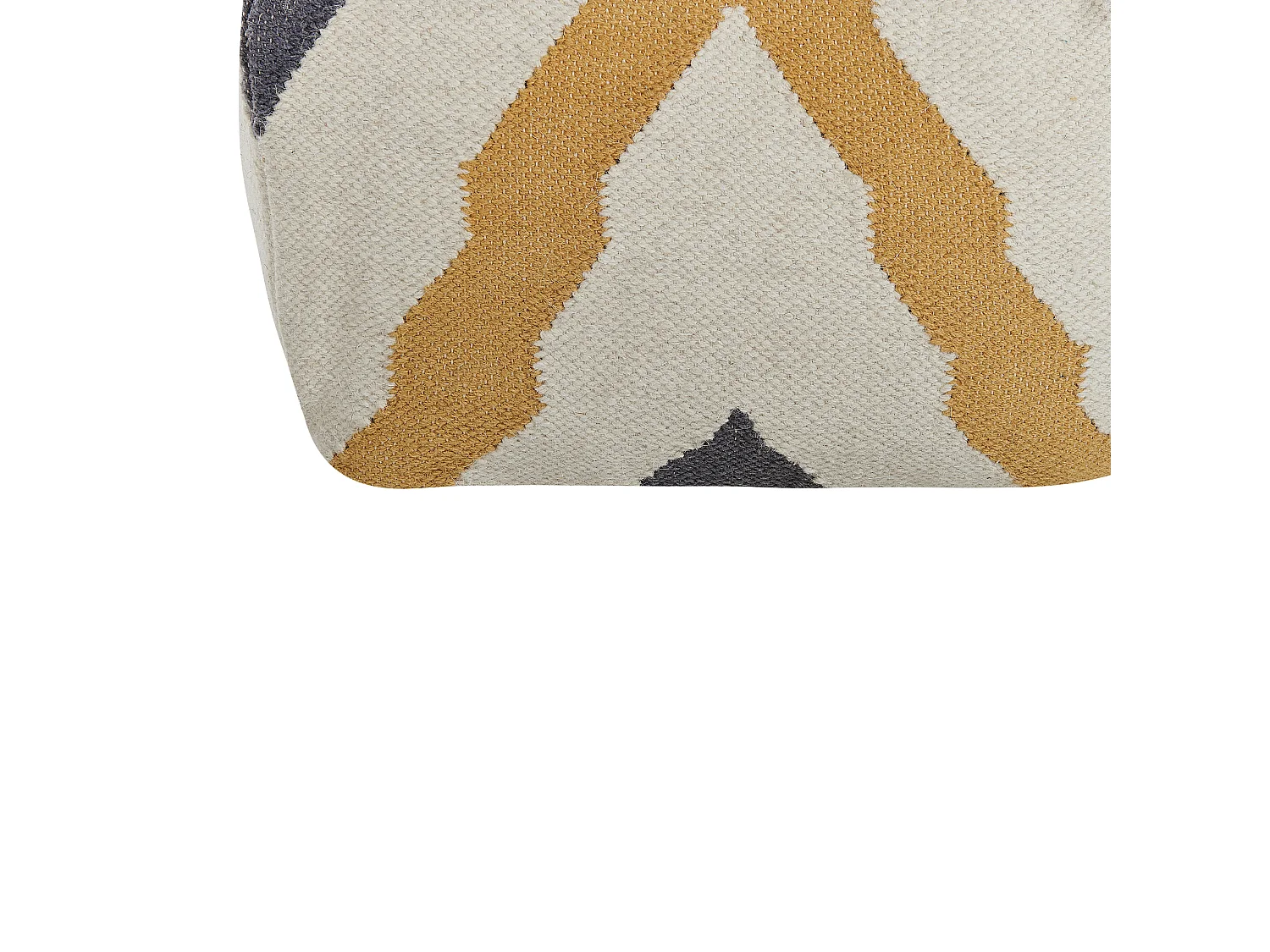 Poef ZEUGMA Wol Beige 56 cm 56 cm 32 cm
