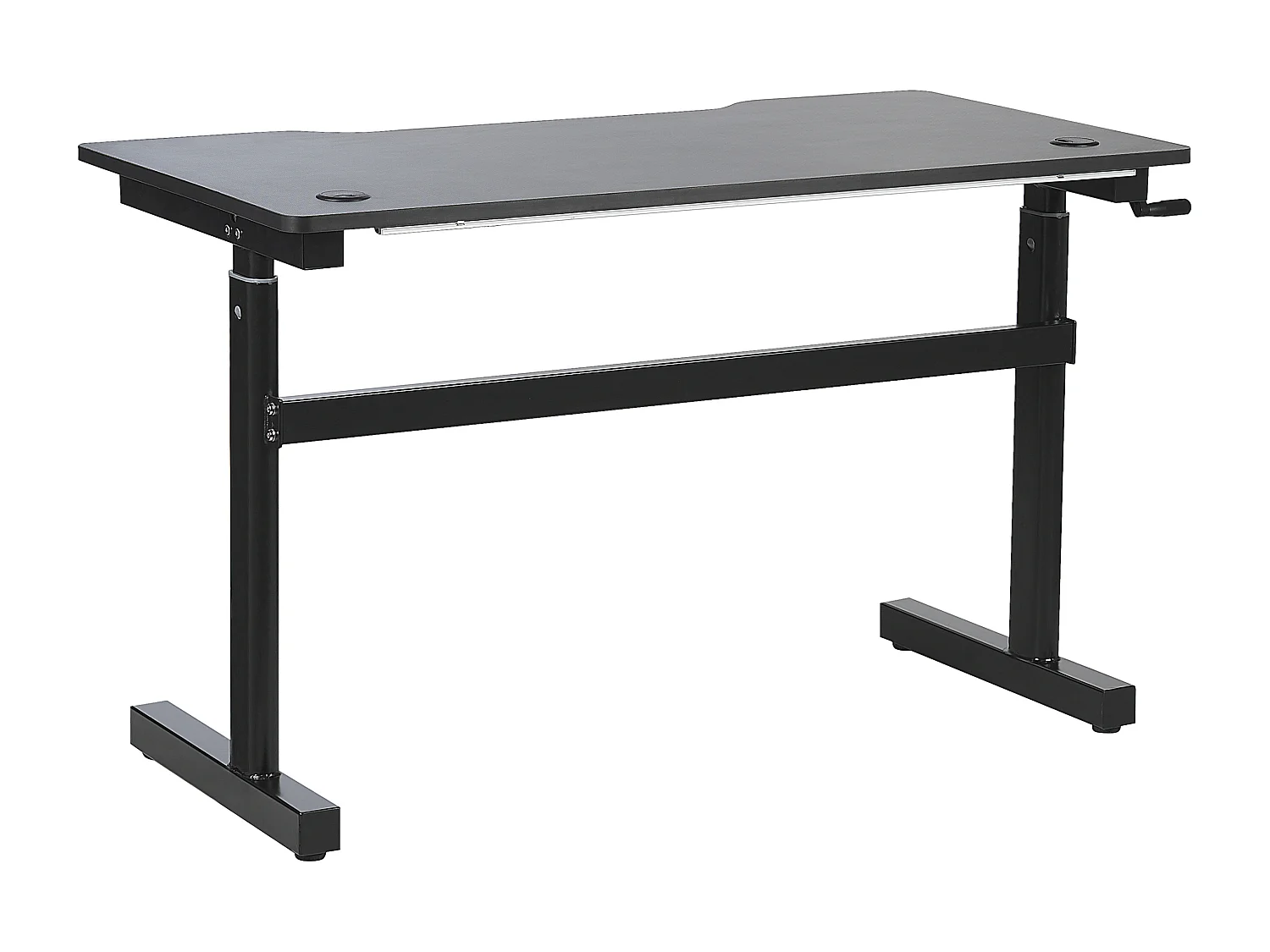 Secretária gaming ajustável manualmente DURBIN Preto 120 cm 60 cm LED RGB