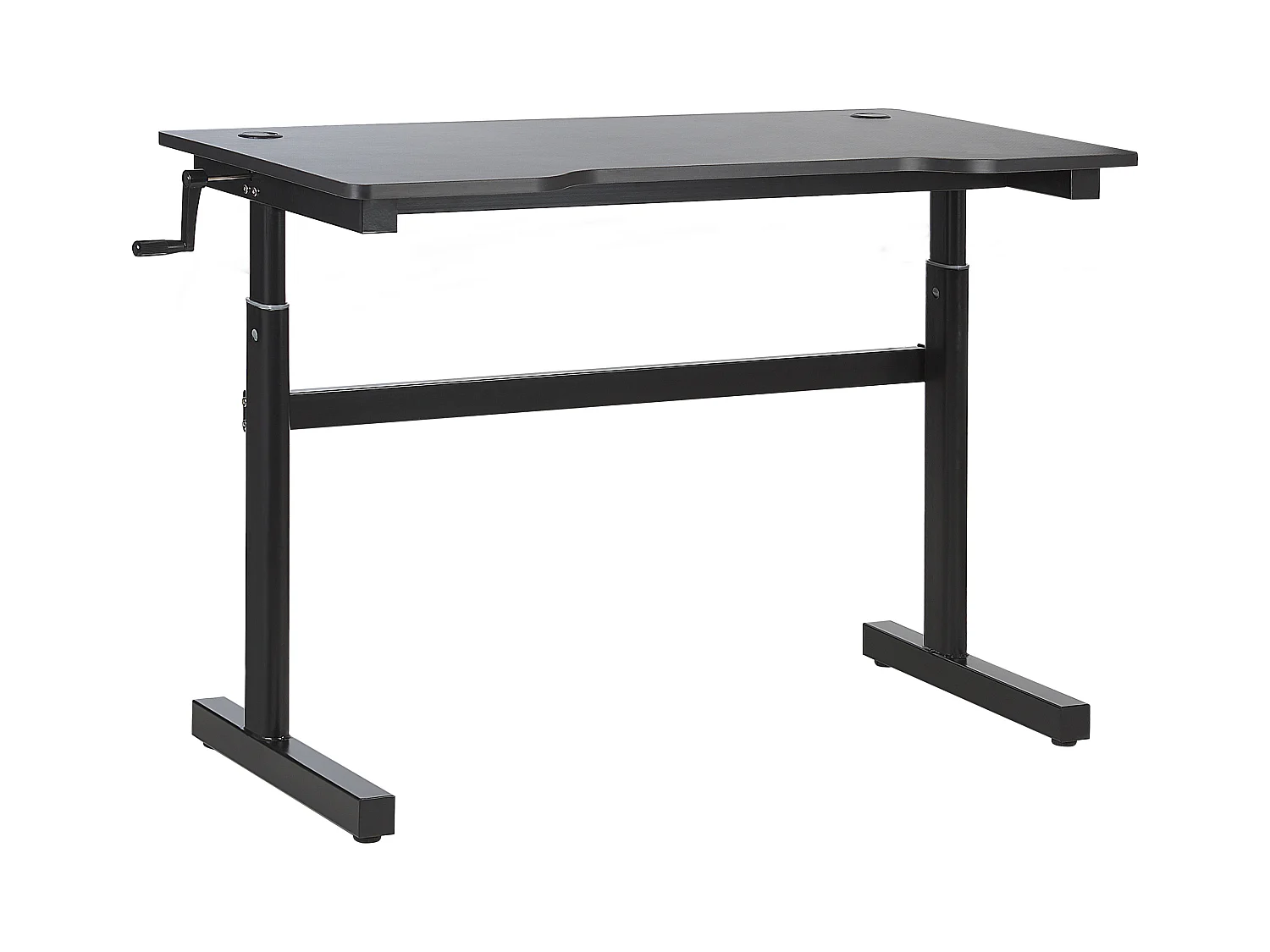 Scrivania da gaming regolabile e luci LED RGB 120 x 60 cm nero DURBIN