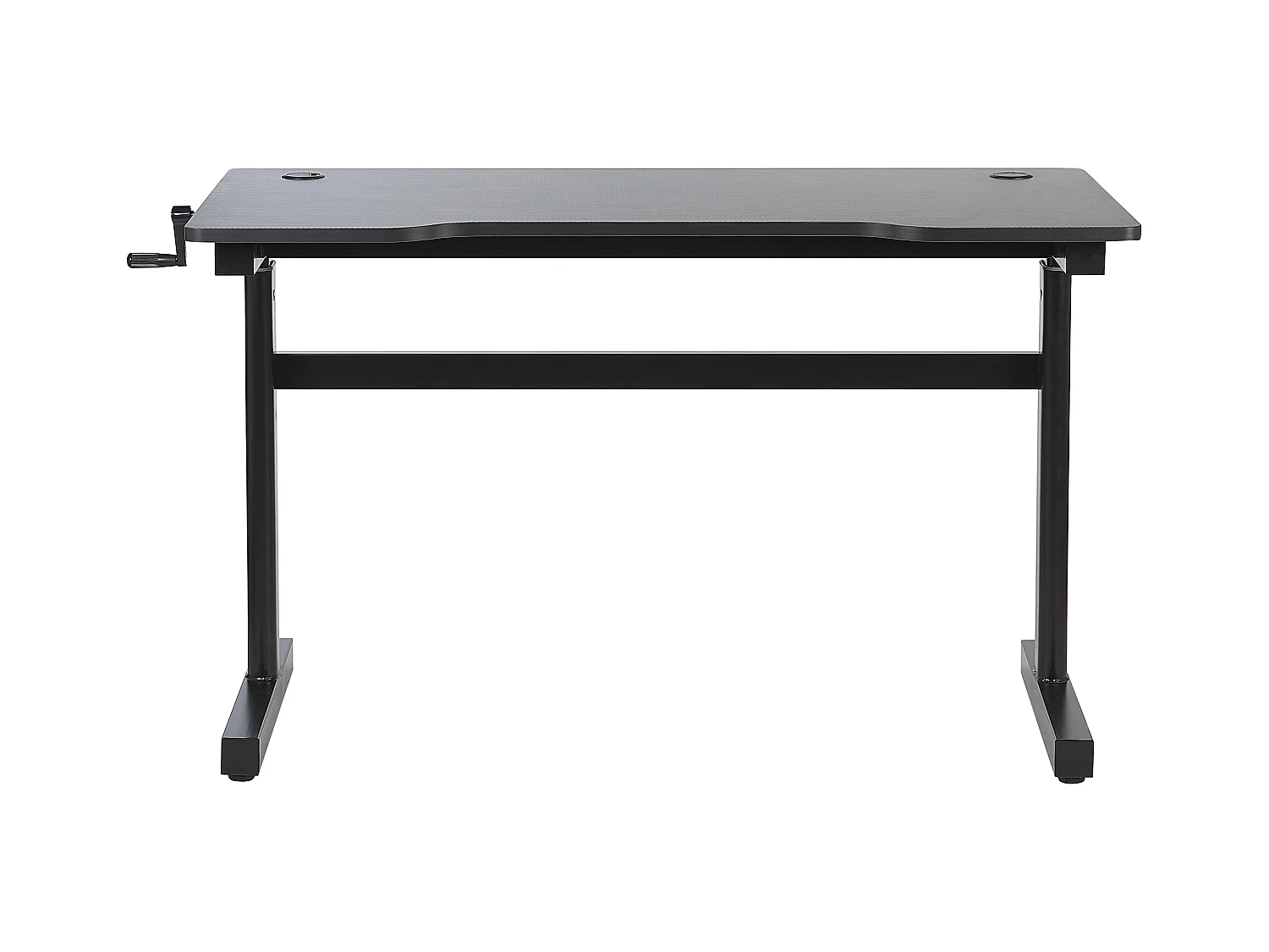 Scrivania da gaming regolabile e luci LED RGB 120 x 60 cm nero DURBIN