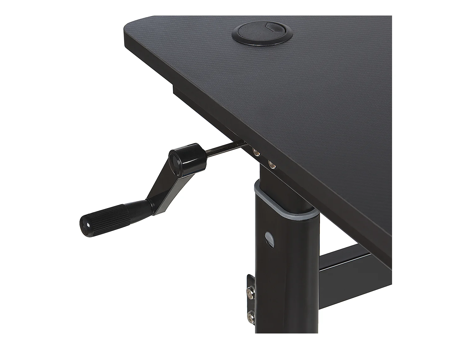 Scrivania da gaming regolabile e luci LED RGB 120 x 60 cm nero DURBIN