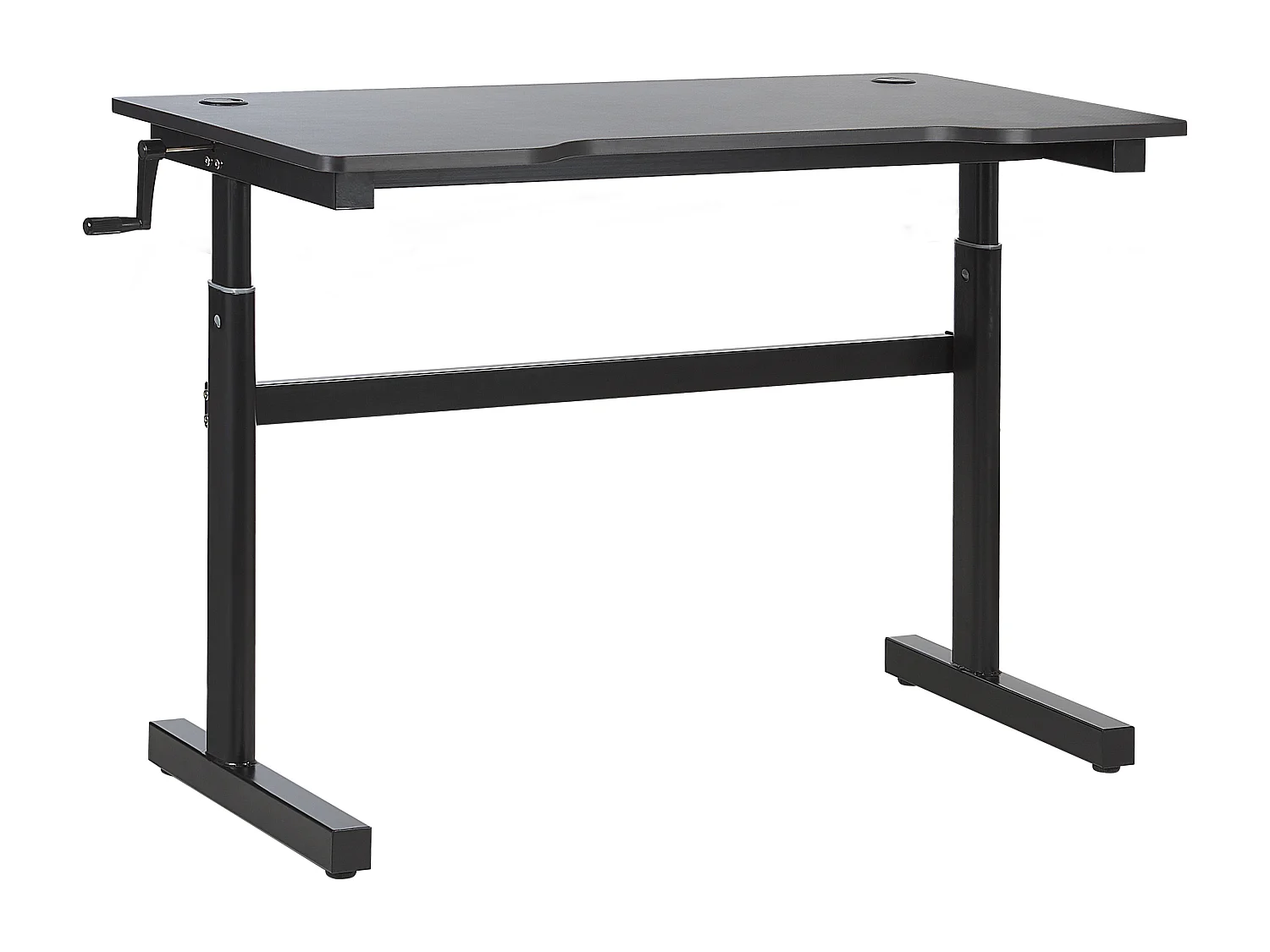 Secretária gaming ajustável manualmente DURBIN Preto 120 cm 60 cm LED RGB