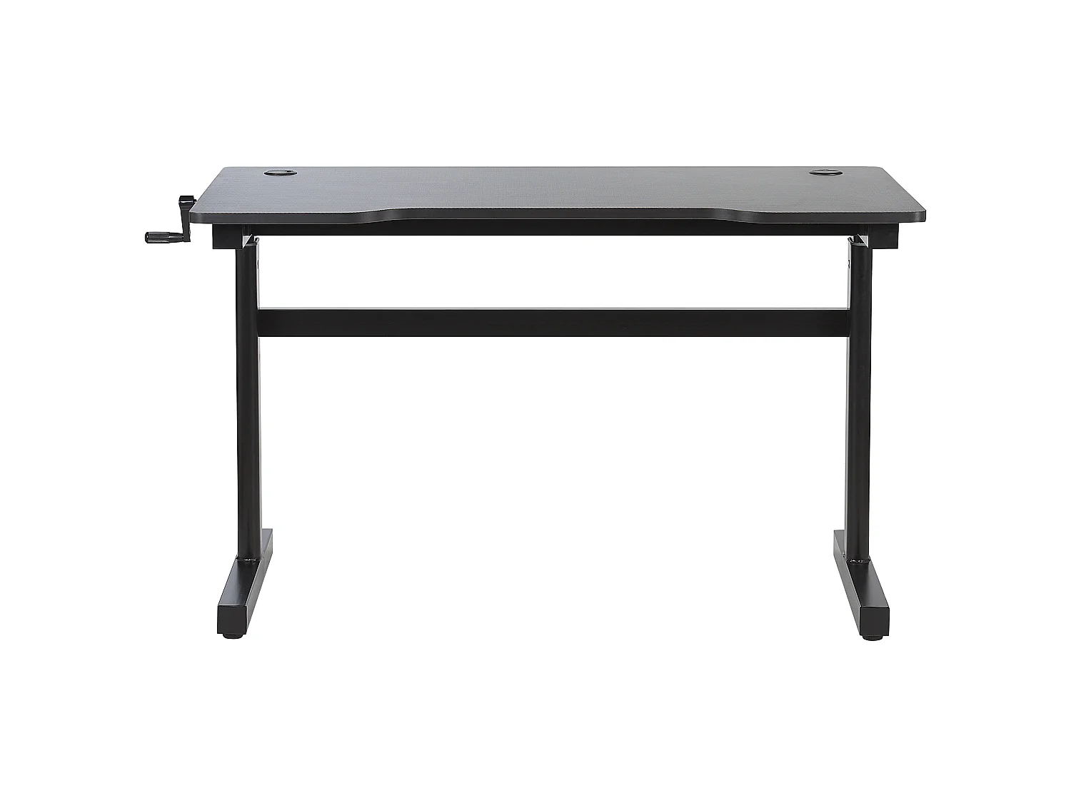 Scrivania da gaming regolabile manualmente DURBIN Nero 120 cm 60 cm LED RGB