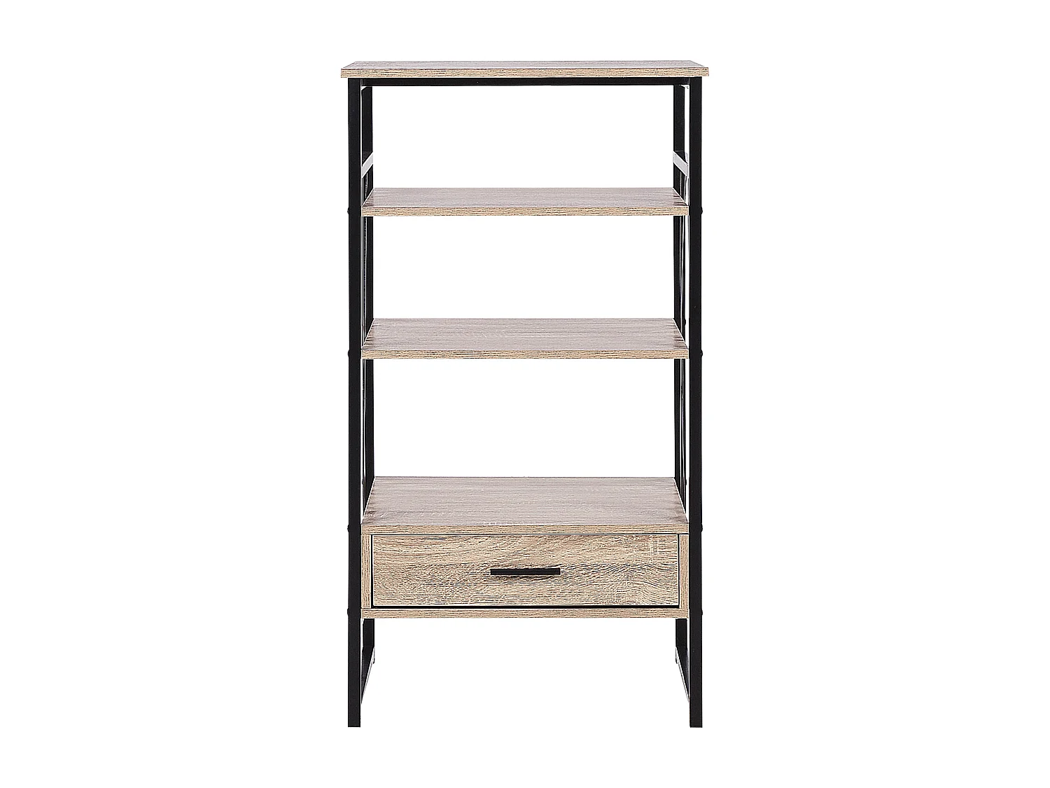 Bibliothèque 3 étagères KEENE 101 cm Marron clair