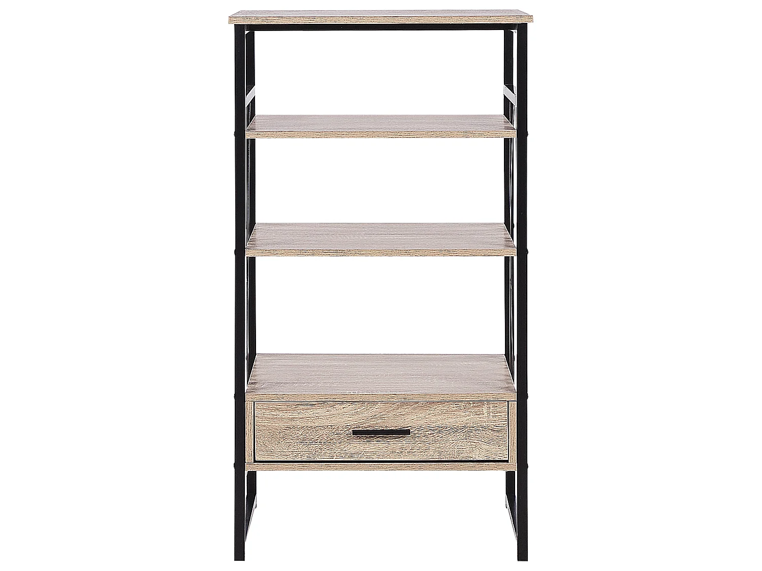 Bibliothèque 3 étagères KEENE 101 cm Marron clair