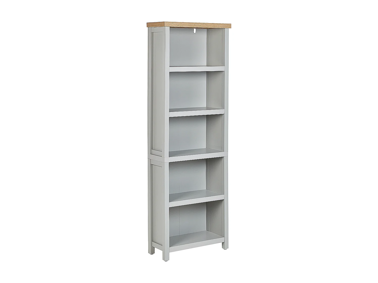 Libreria a 5 ripiani CLIO 181 cm Grigio chiaro