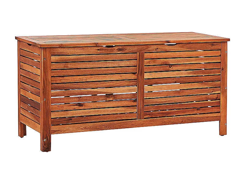 Arcón RIVIERA Madera de acacia 130 cm 48 cm Marrón