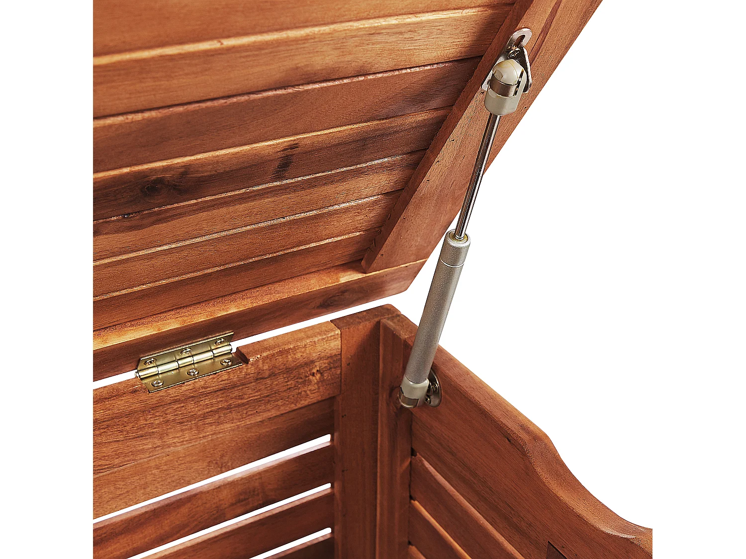 Caixa de arrumação RIVIERA Madeira de acácia 130 cm 48 cm Castanho