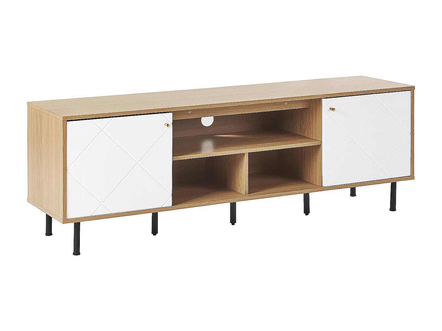 TV-meubel PALMER Bruin/wit