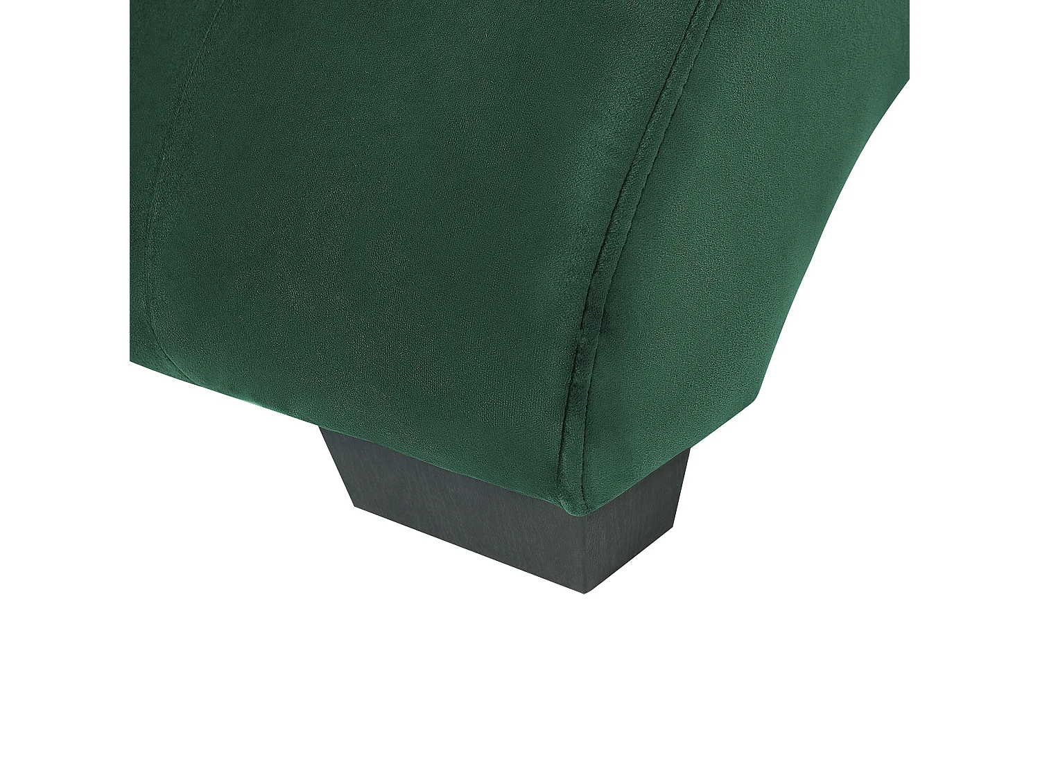 Chaise longue SIMORRE Fluweel Smaragdgroen Met ingebouwde Bluetooth speaker