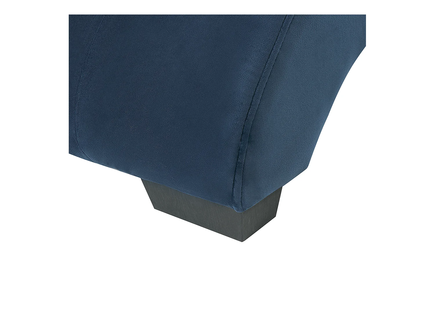 Chaise longue SIMORRE Velours Bleu foncé Avec haut-parleur Bluetooth intégré