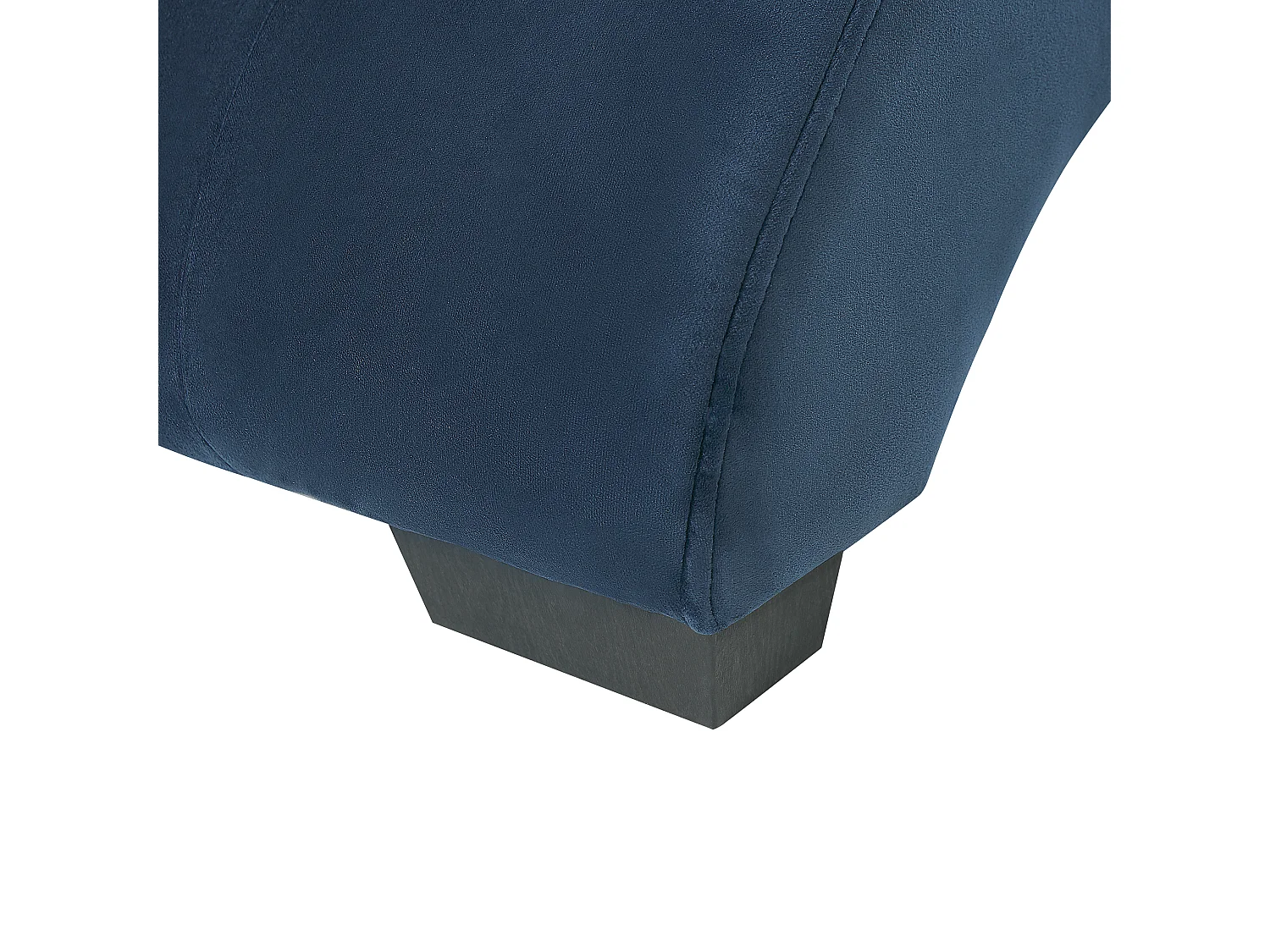 Chaise longue SIMORRE Velours Bleu foncé Avec haut-parleur Bluetooth intégré