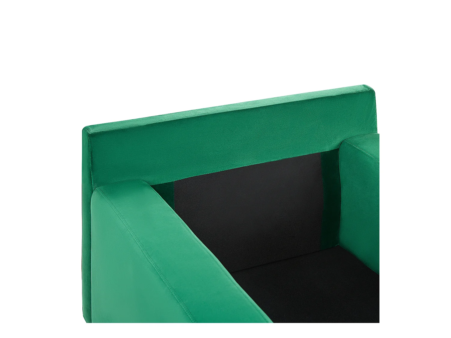 Chaise longue GUERET Velours Vert