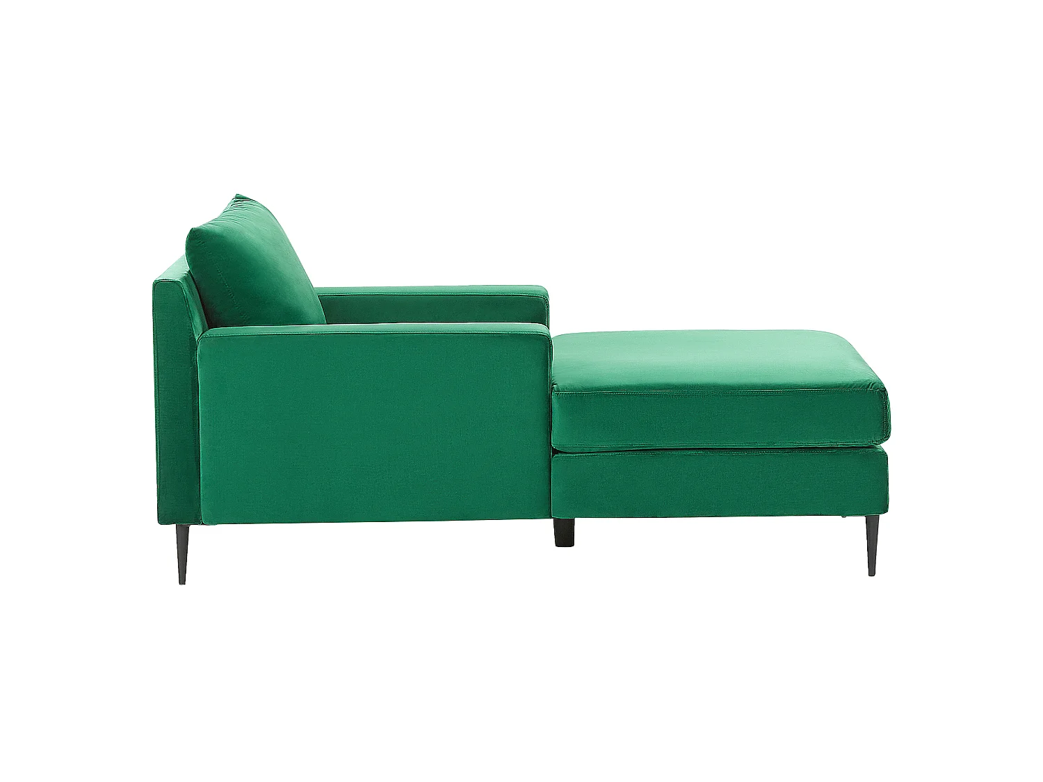Chaise longue GUERET Velours Vert