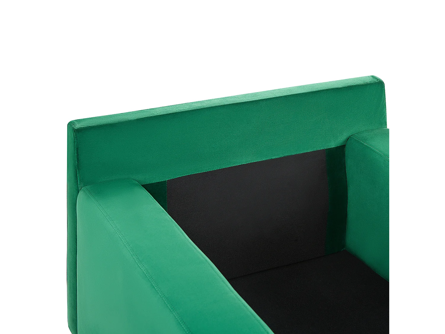 Chaise longue GUERET Velours Vert