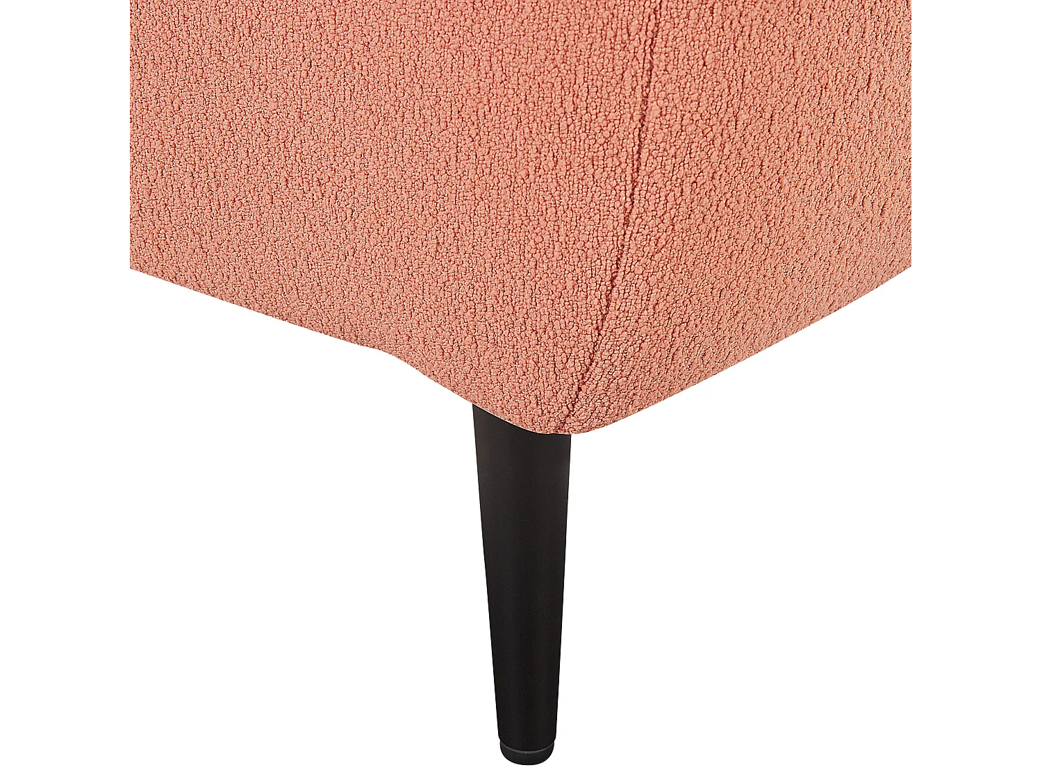 Szezlong prawostronny CHEVANNES Boucle Brzoskwiniowy