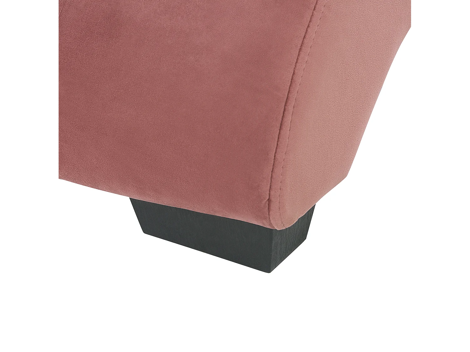 Chaise longue SIMORRE Velours Rose pastel Avec haut-parleur Bluetooth intégré