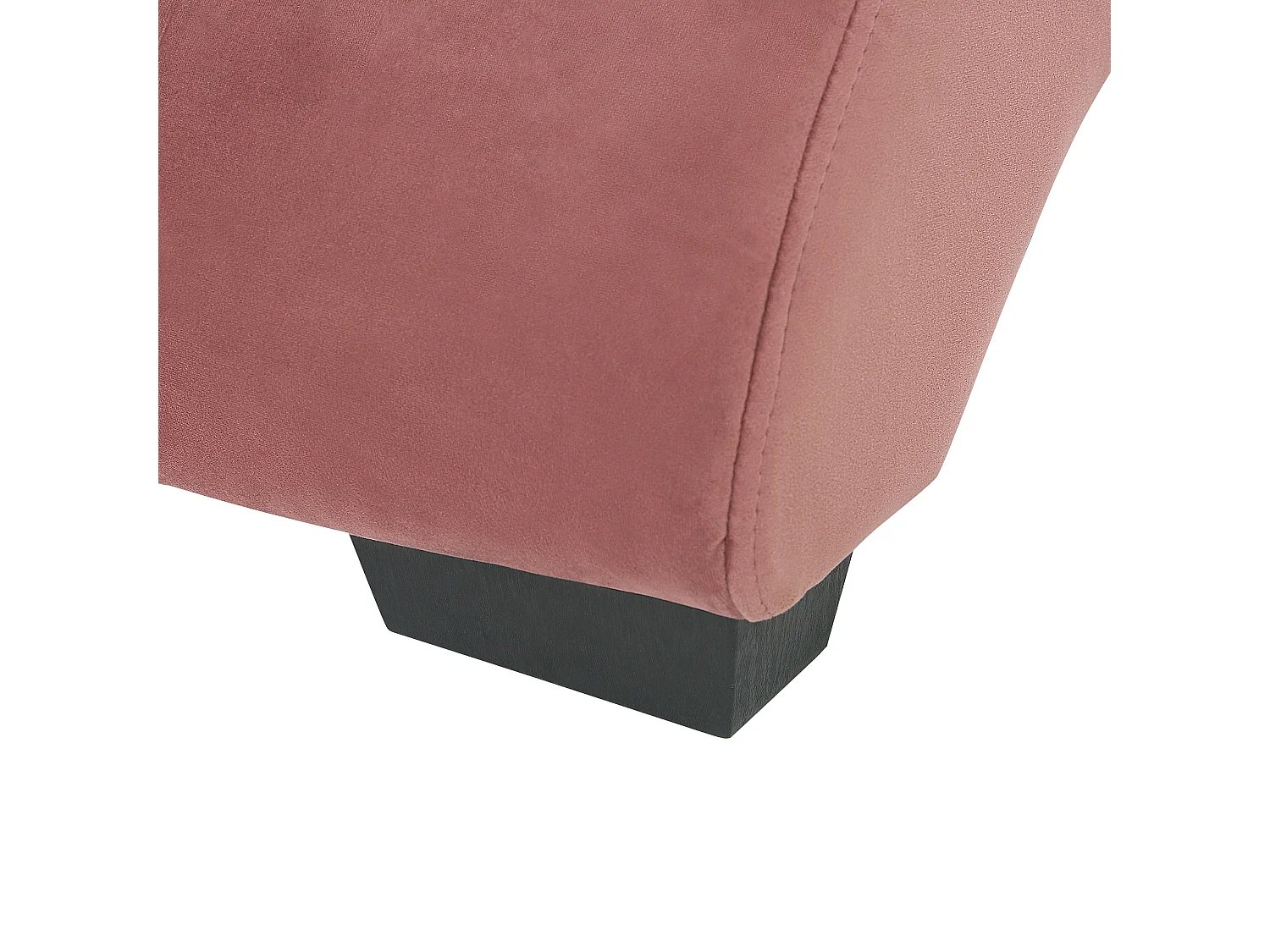 Chaise longue SIMORRE Velluto Rosa pastello con altoparlante Bluetooth integrato