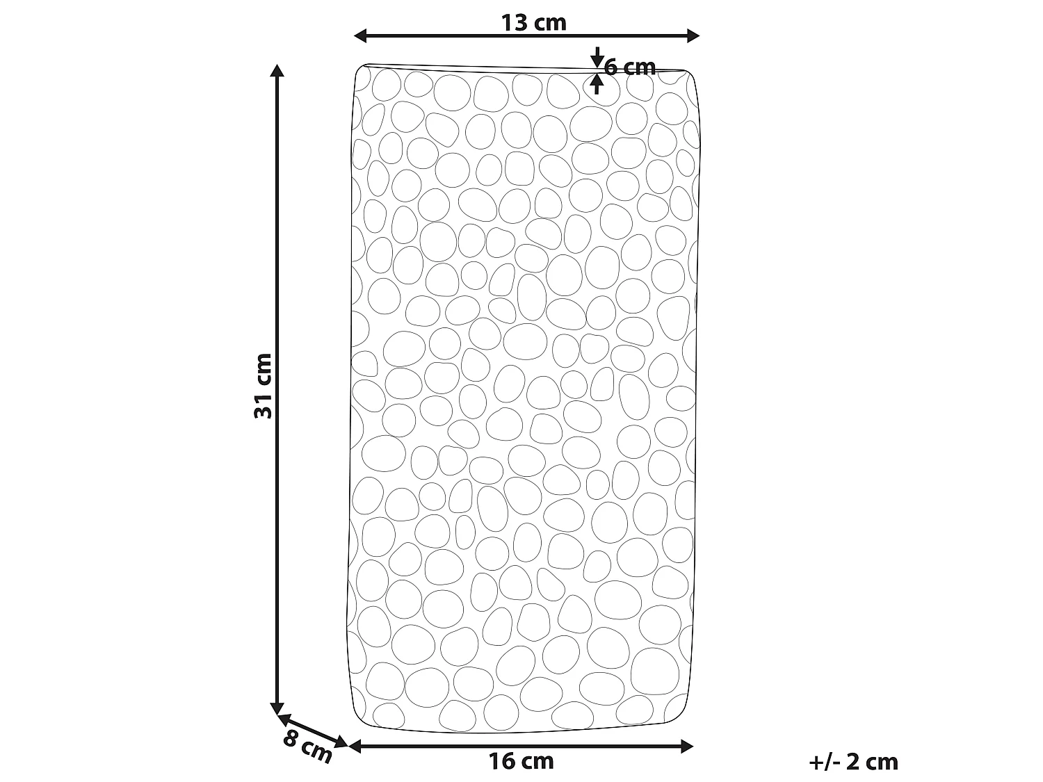 Vase à fleurs PALMYRA Métal 31 cm Argenté