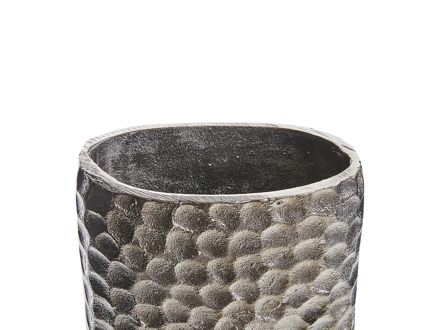 Vase à fleurs PALMYRA Métal 31 cm Argenté