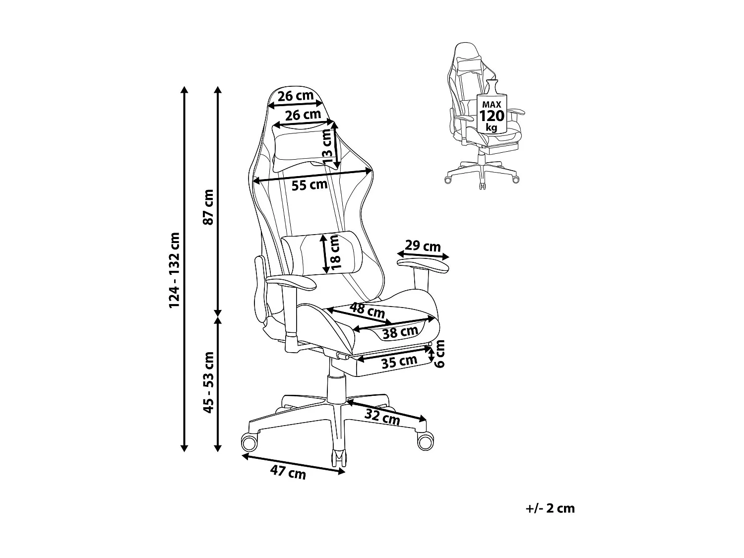 Moderner Gaming Stuhl mit Fußstütze Schwarz/Rosa Kunstleder Victory