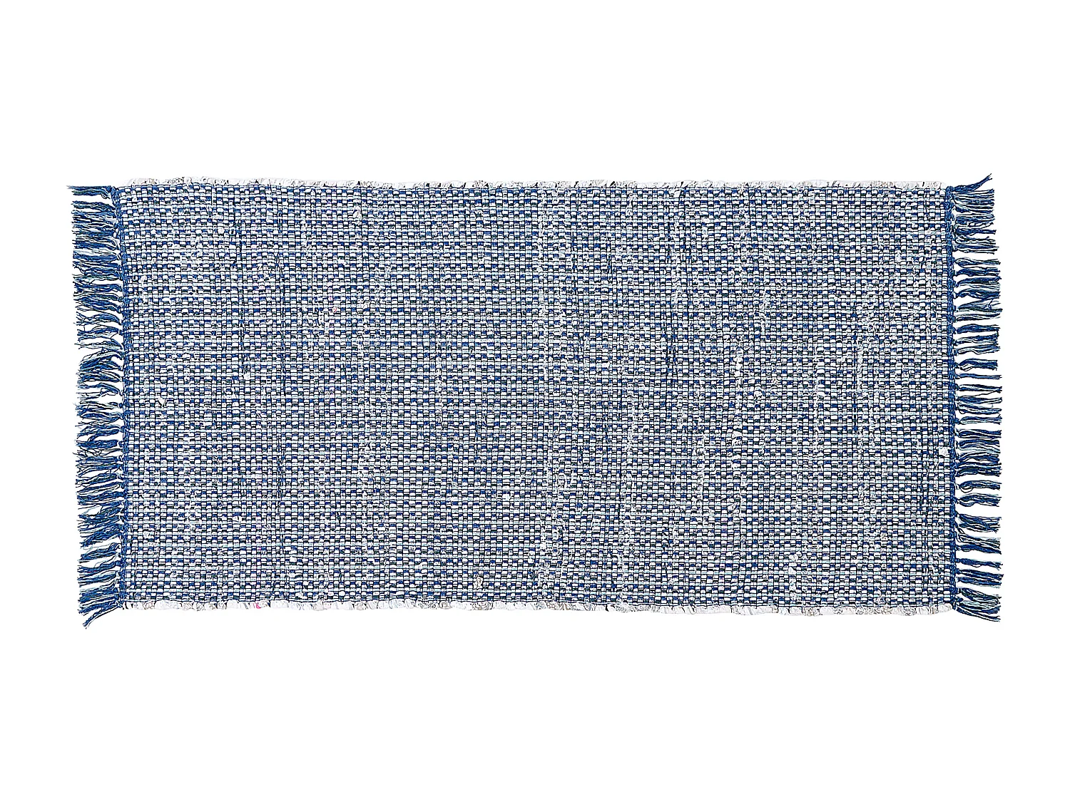 Tapis BESNI Bleu 80 x 150 cm Coton