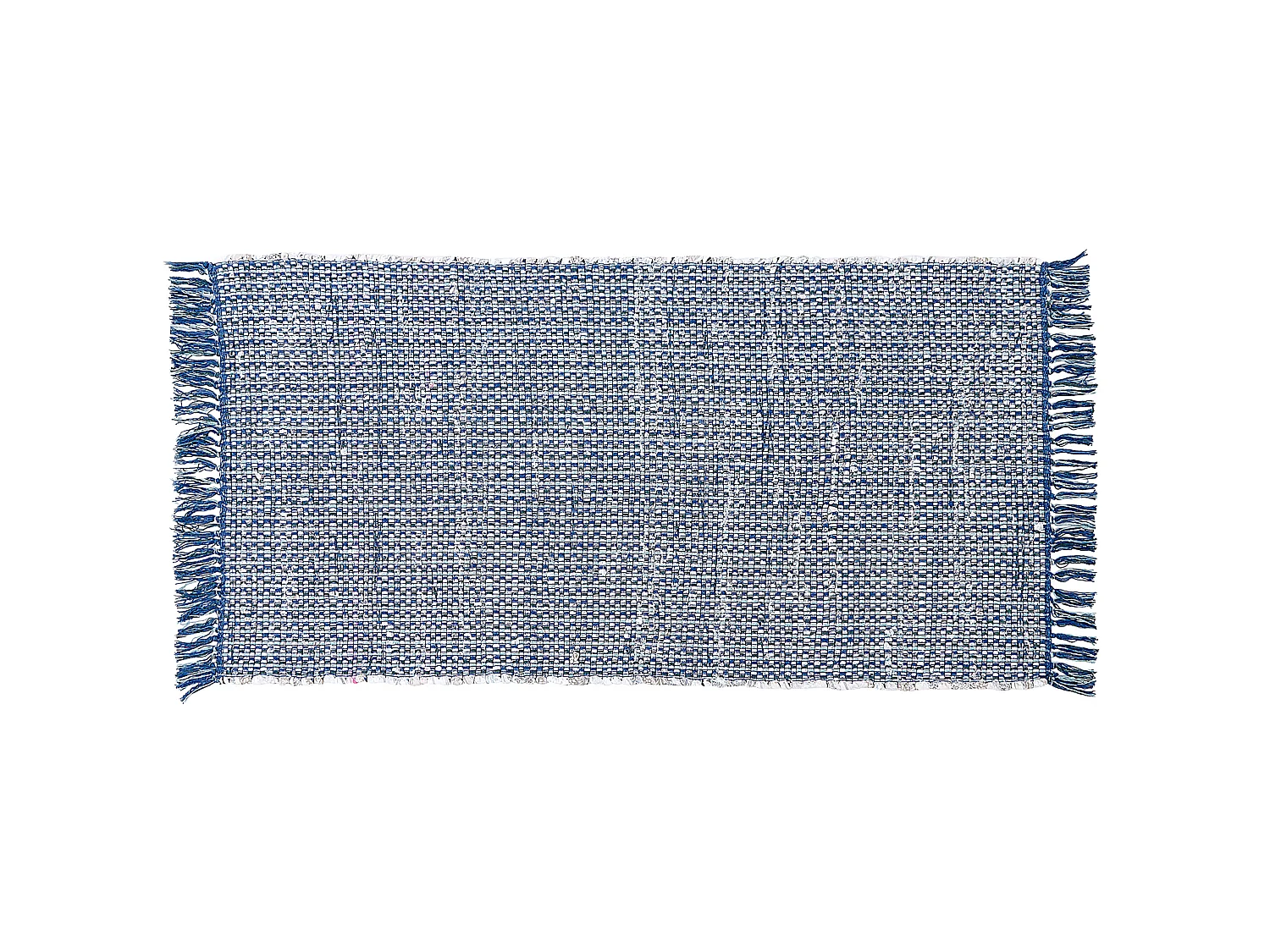 Tapis en coton turquois 80 x 150 cm BESNI