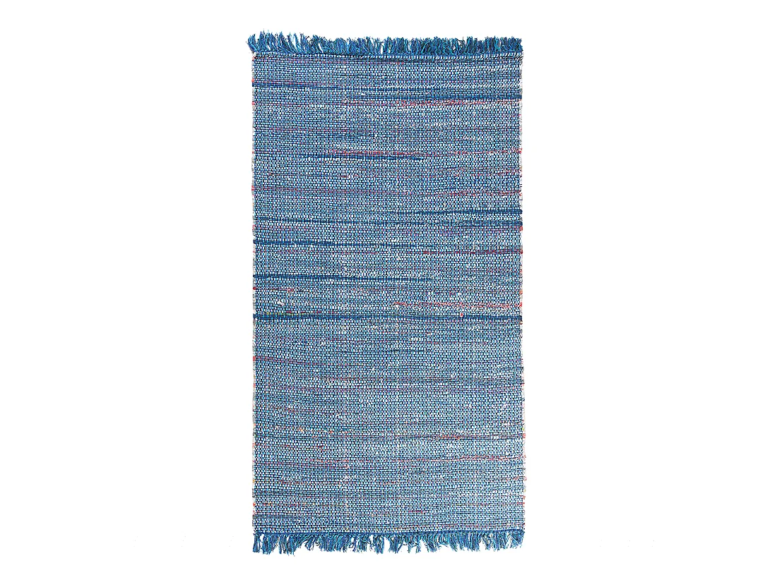 Tapis en coton turquois 80 x 150 cm BESNI