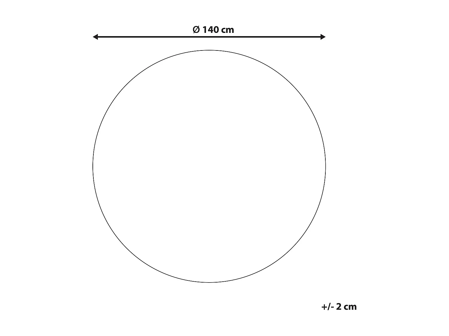 Tapis PORSUK ø 140 cm Beige