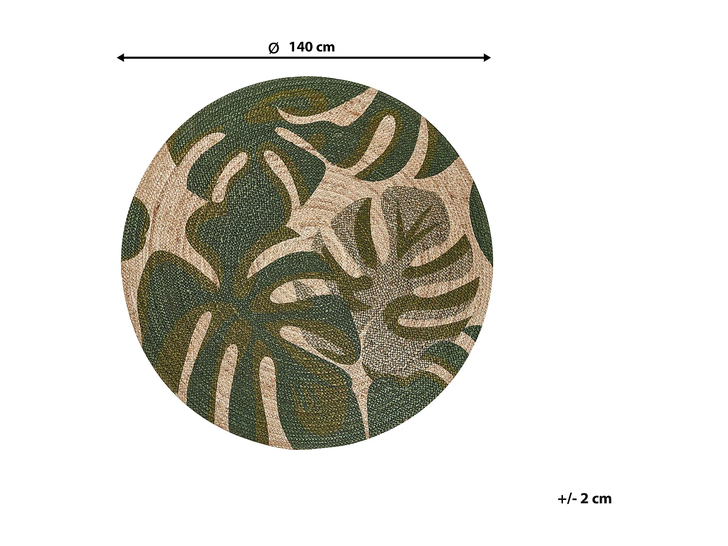 Vloerkleed BAYAT ø 140 cm Beige