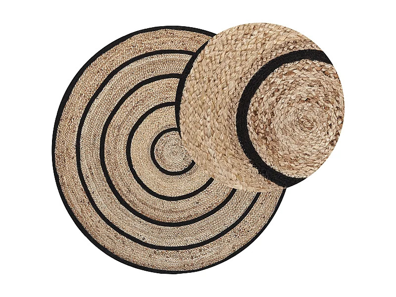Tapis BUKSE Beige ø 140 cm Jute