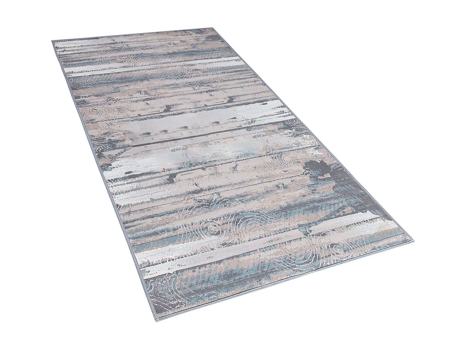 Rechteckiger Teppich im Vintage-Style grau beige 80 x 150 cm Dallica