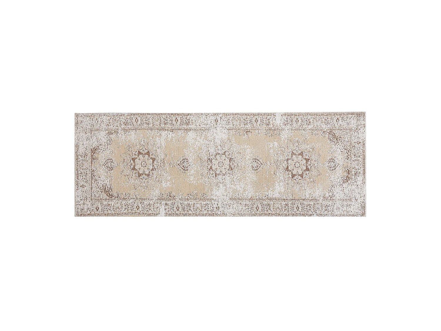 Vloerkleed vintage beige 60 x 180 cm ALMUS