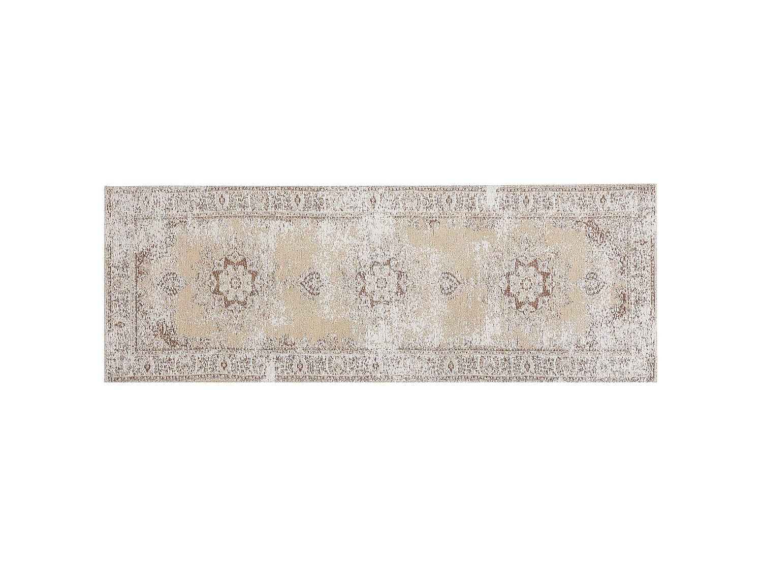 Vloerkleed vintage beige 60 x 180 cm ALMUS