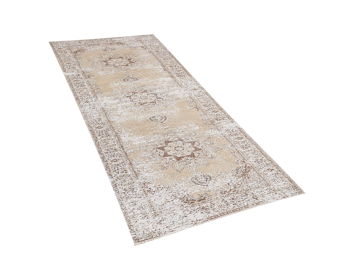 Vloerkleed vintage beige 60 x 180 cm ALMUS
