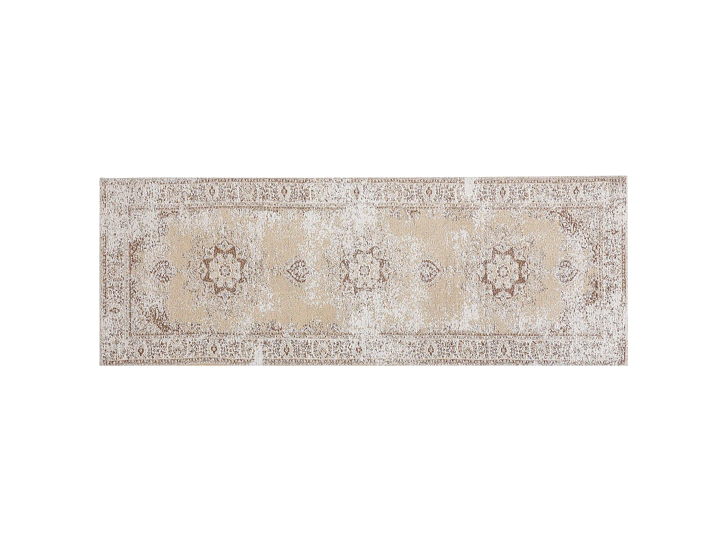 Vloerkleed vintage beige 60 x 180 cm ALMUS