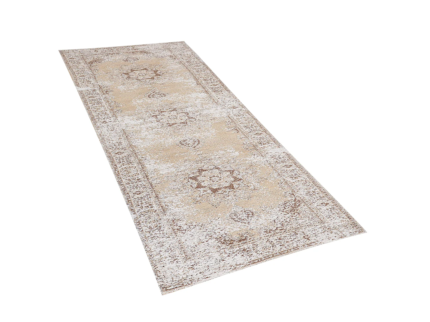 Vloerkleed vintage beige 60 x 180 cm ALMUS