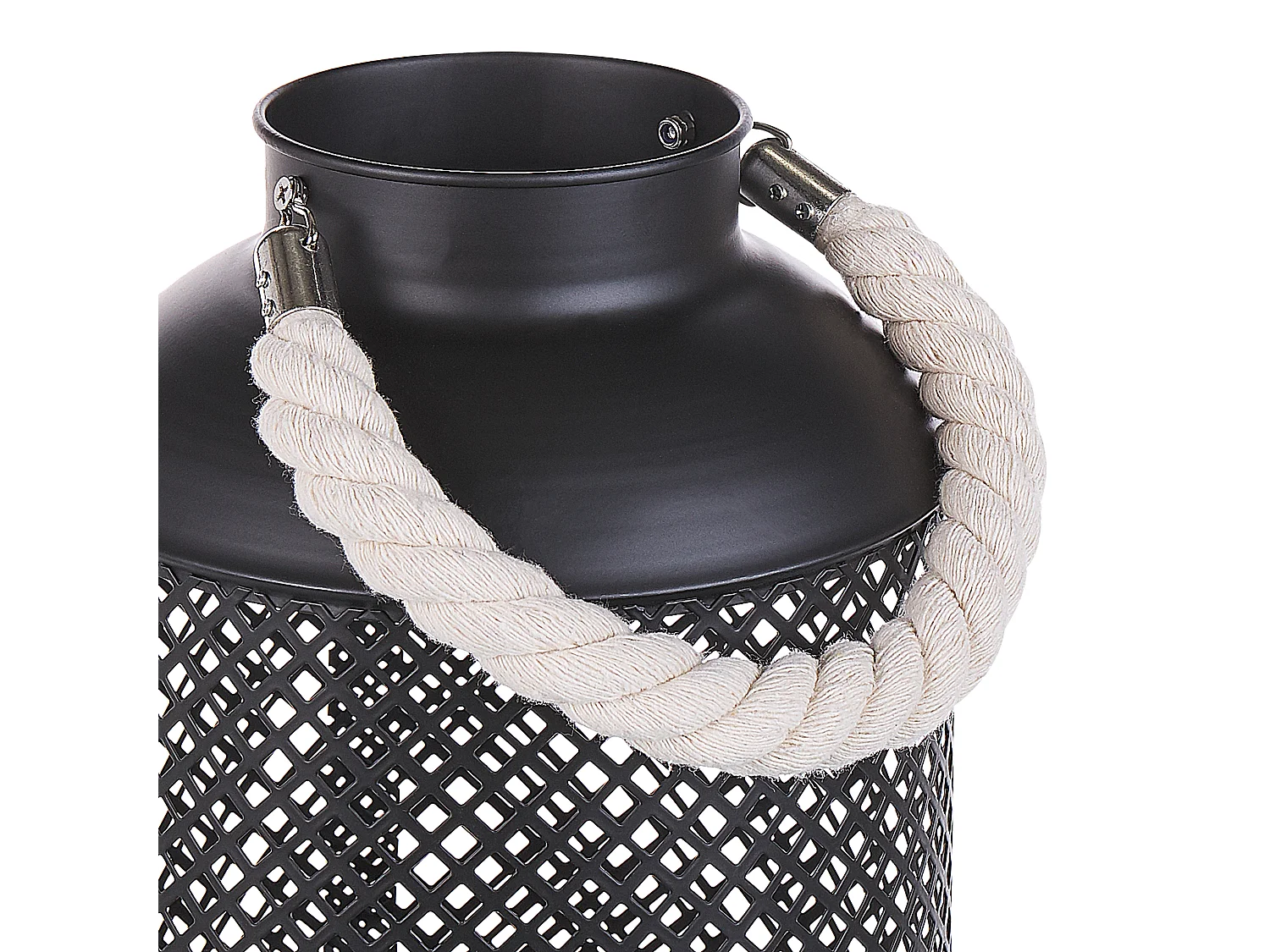 Lanterna CORON Metallo 34 cm Nero