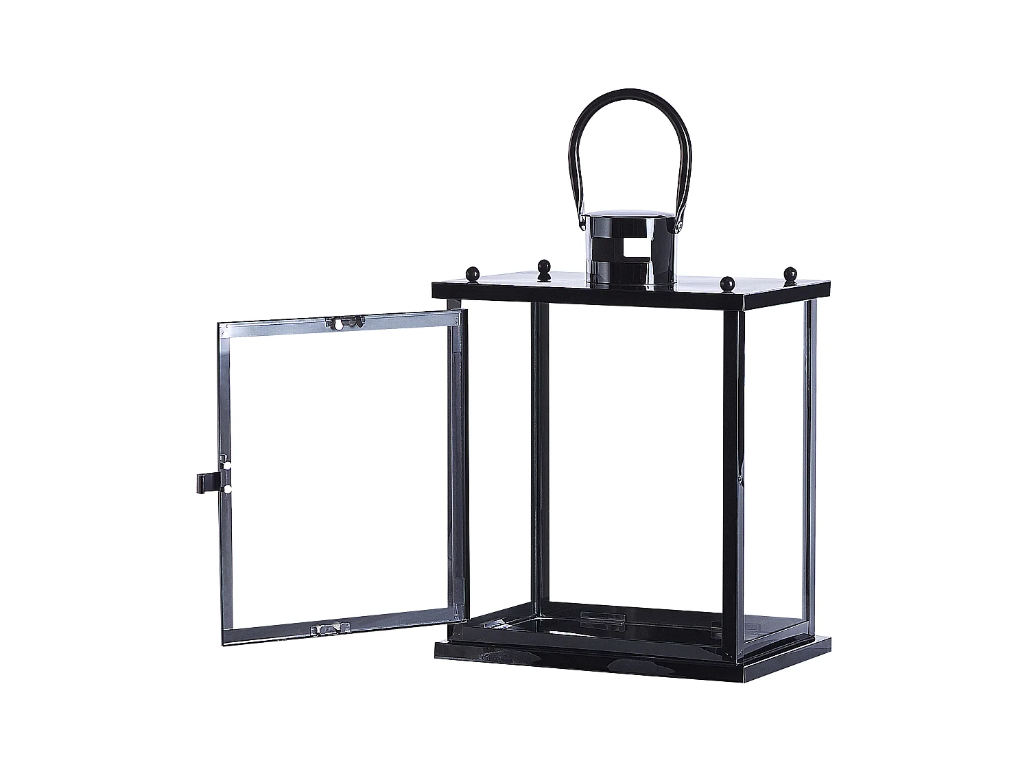 Lanterna TENERIFE Acciaio inox 34 cm Nero