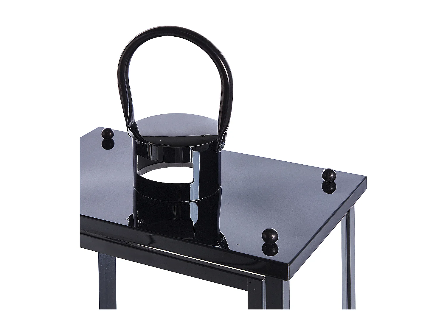 Lanterna TENERIFE Acciaio inox 34 cm Nero