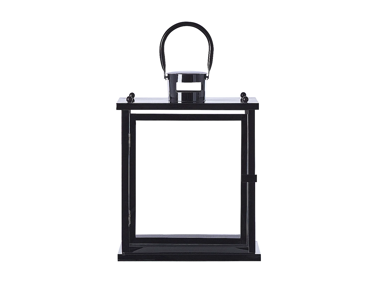 Lanterne TENERIFE Acier inox 34 cm Noir