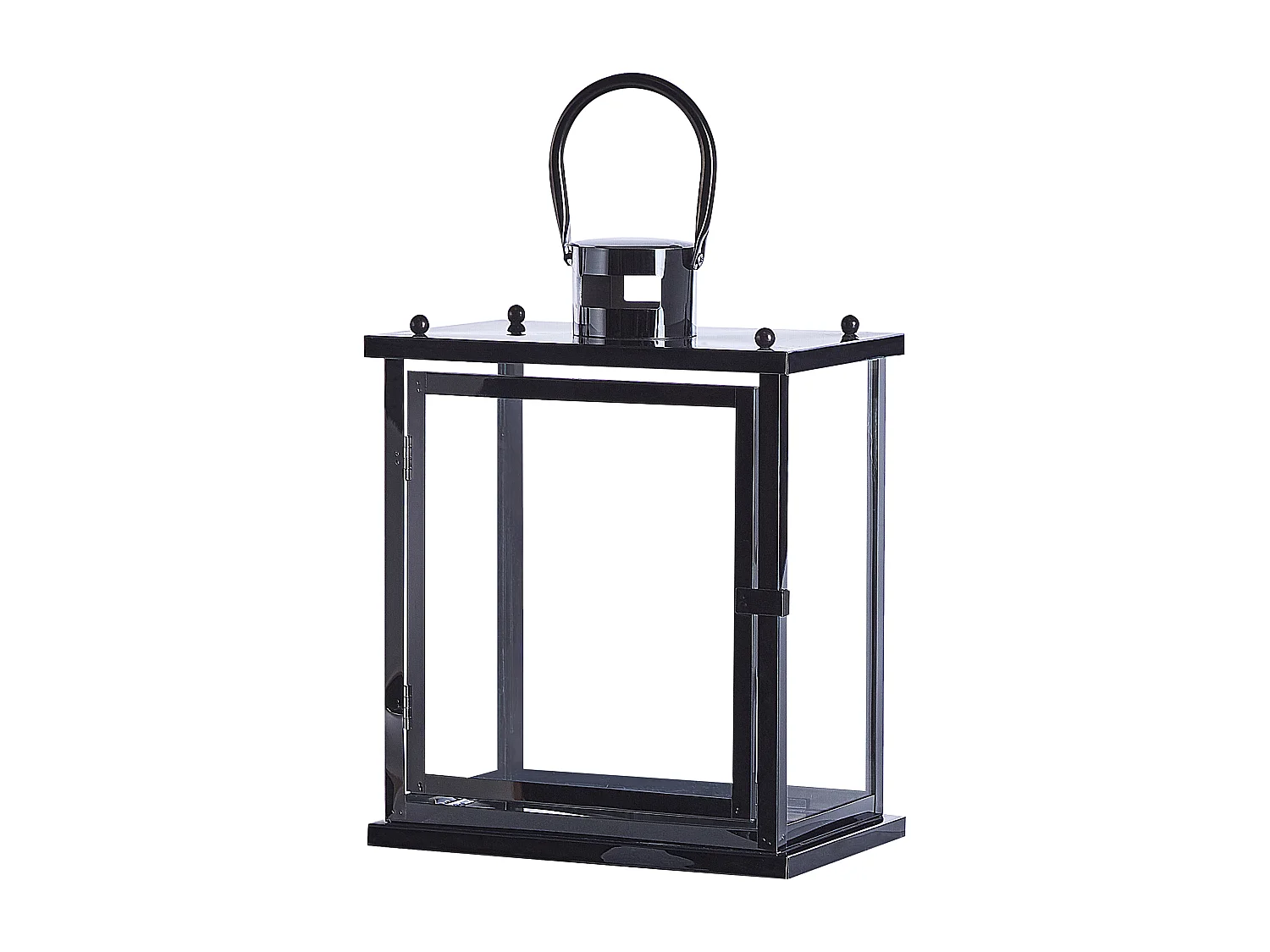 Lanterne TENERIFE Acier inox 34 cm Noir