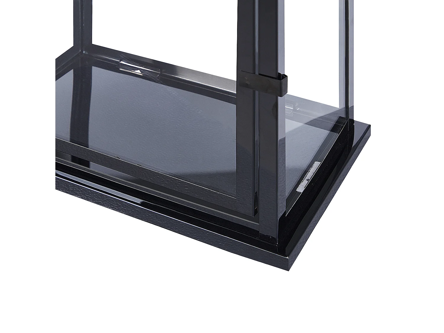 Lanterne TENERIFE Acier inox 34 cm Noir