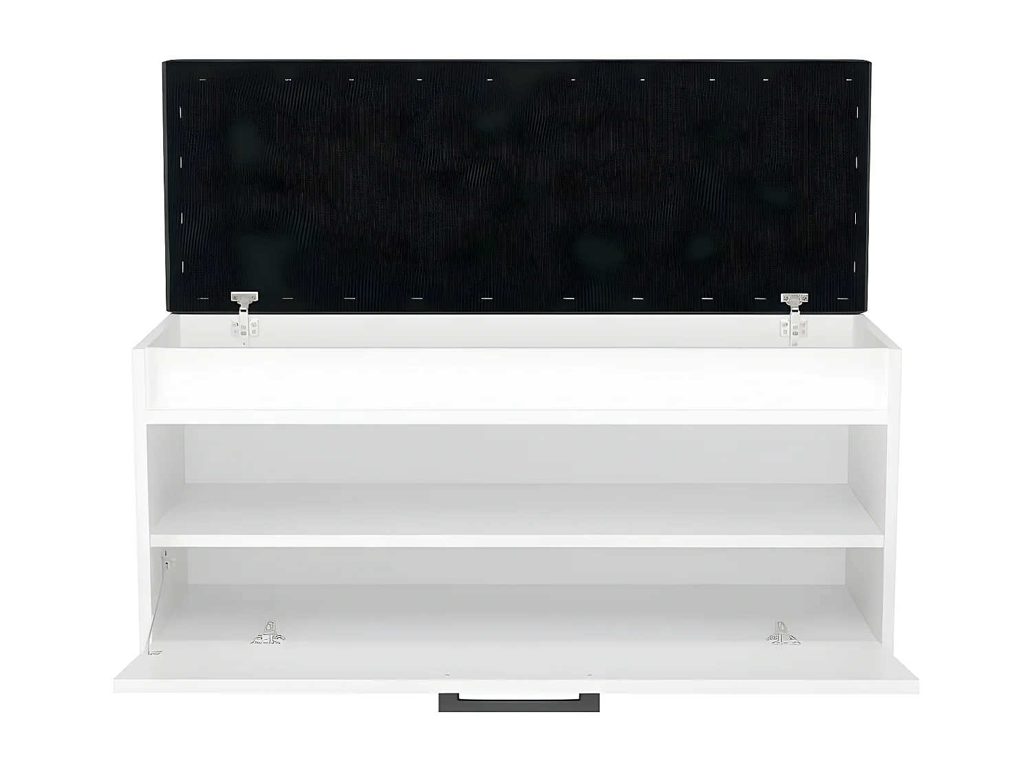 ALMO | Calzolaio | 85x45x35cm | Panca per scarpe | Ingresso della lobby | Deposito scarpe | 4 nicchie + 2 cuscini