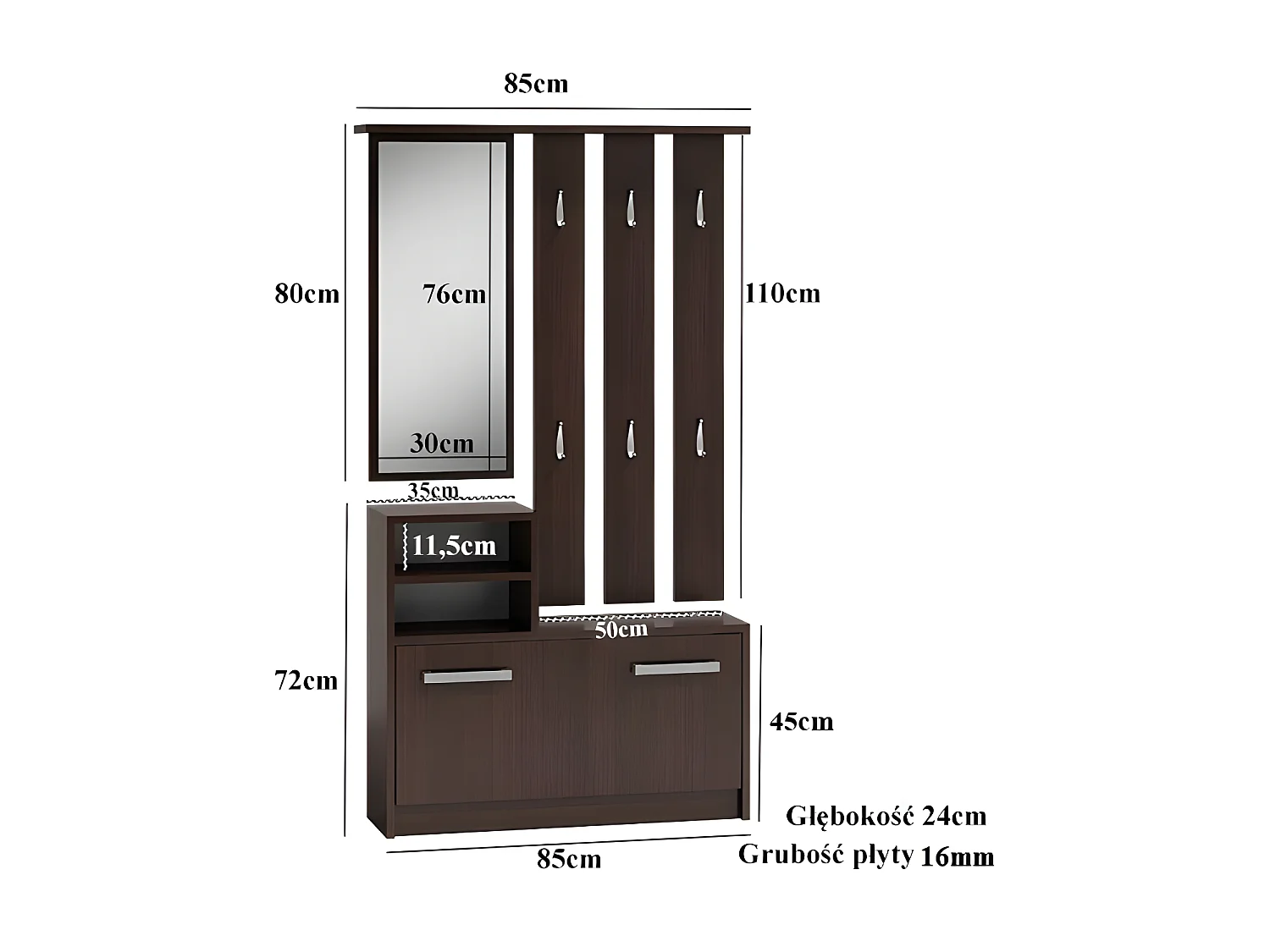 FLORENCE - Bibliothèque contemporaine - 5 niches - 30x60x182cm - Rangement livres - Bureau Chambre