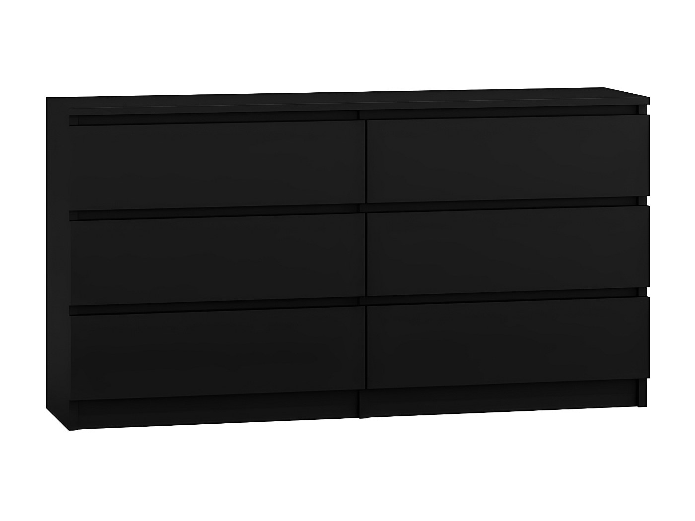 Cassettiera Scandinava 6 Cassetti, Bianco Con Maniglie Dorate, 100x34x73 Cm, MDF Antiribaltamento